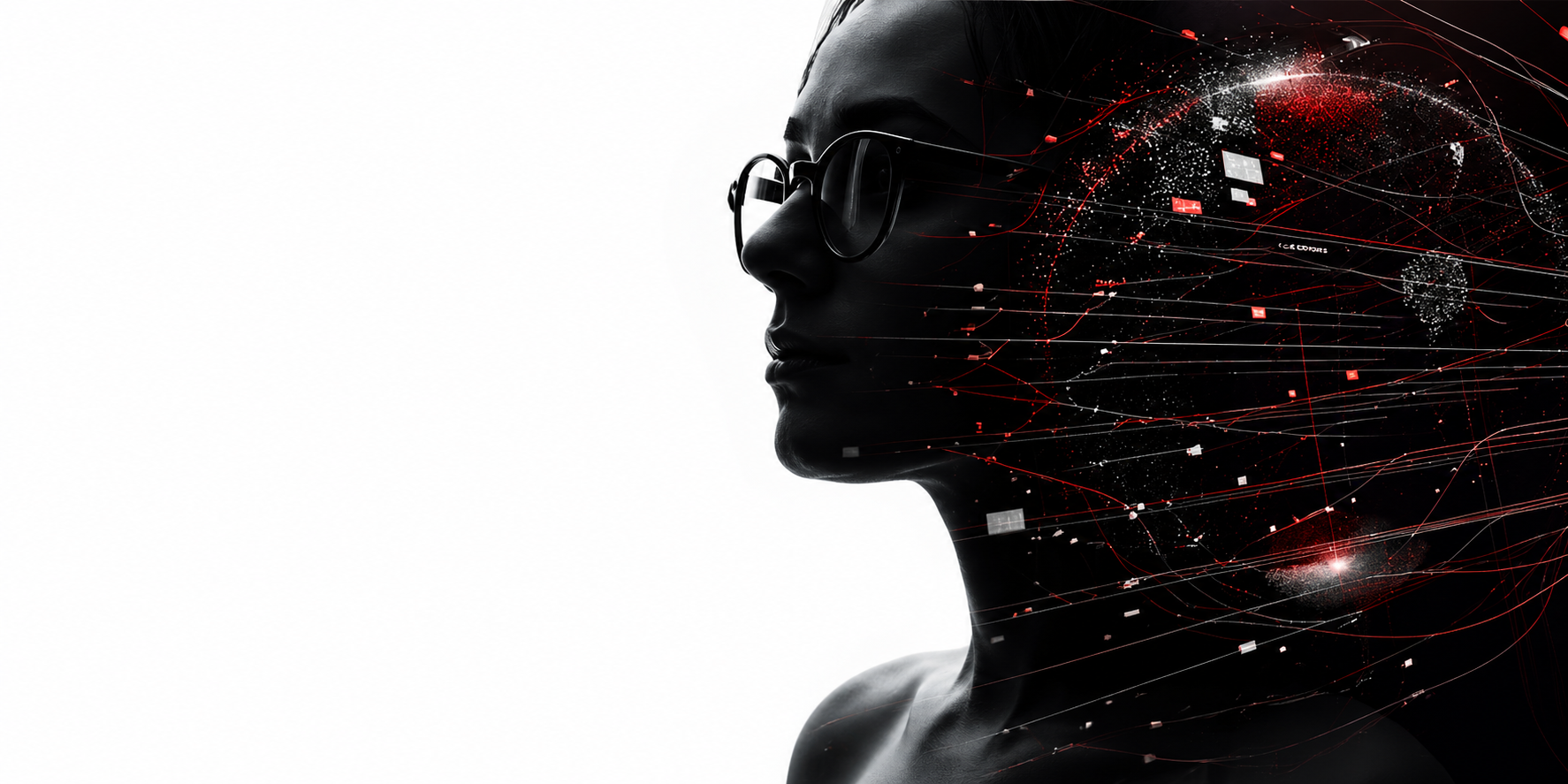 Abstract AI portrait